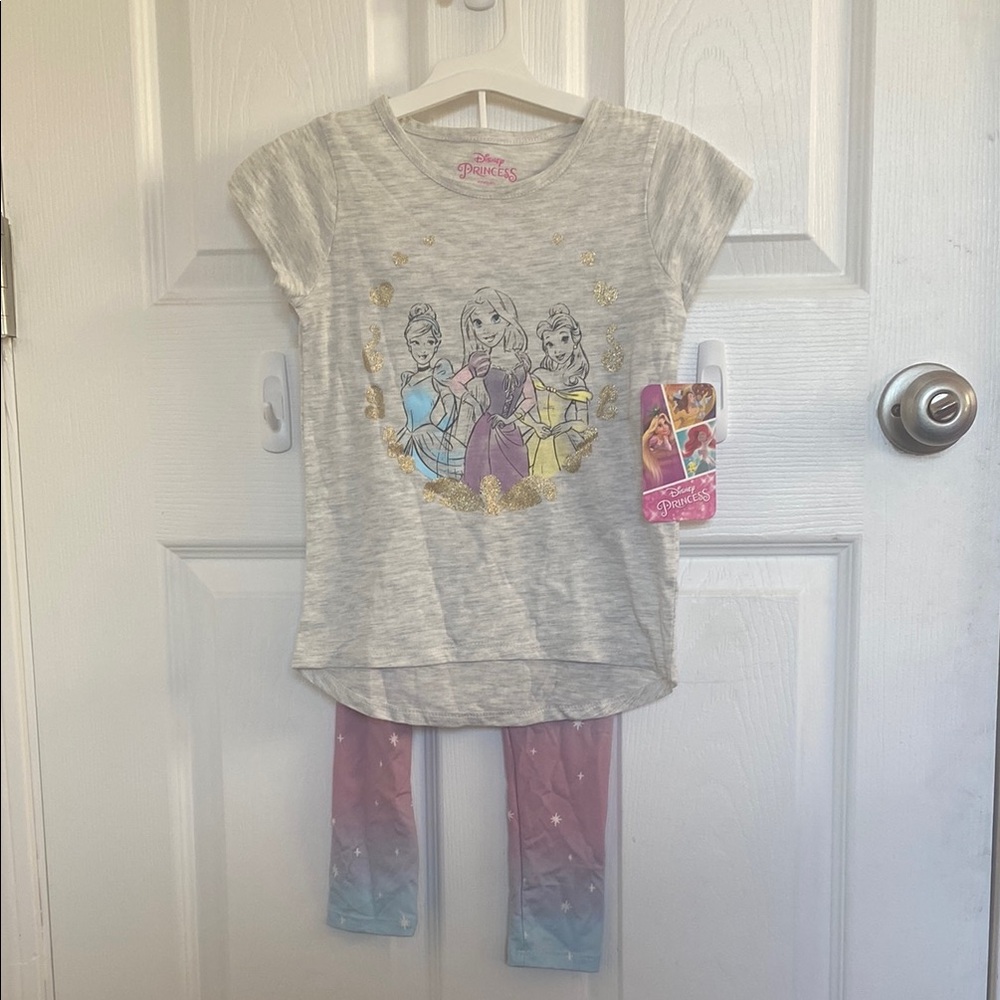 Disney Princess Girls' Outfit - Gray and Pink
